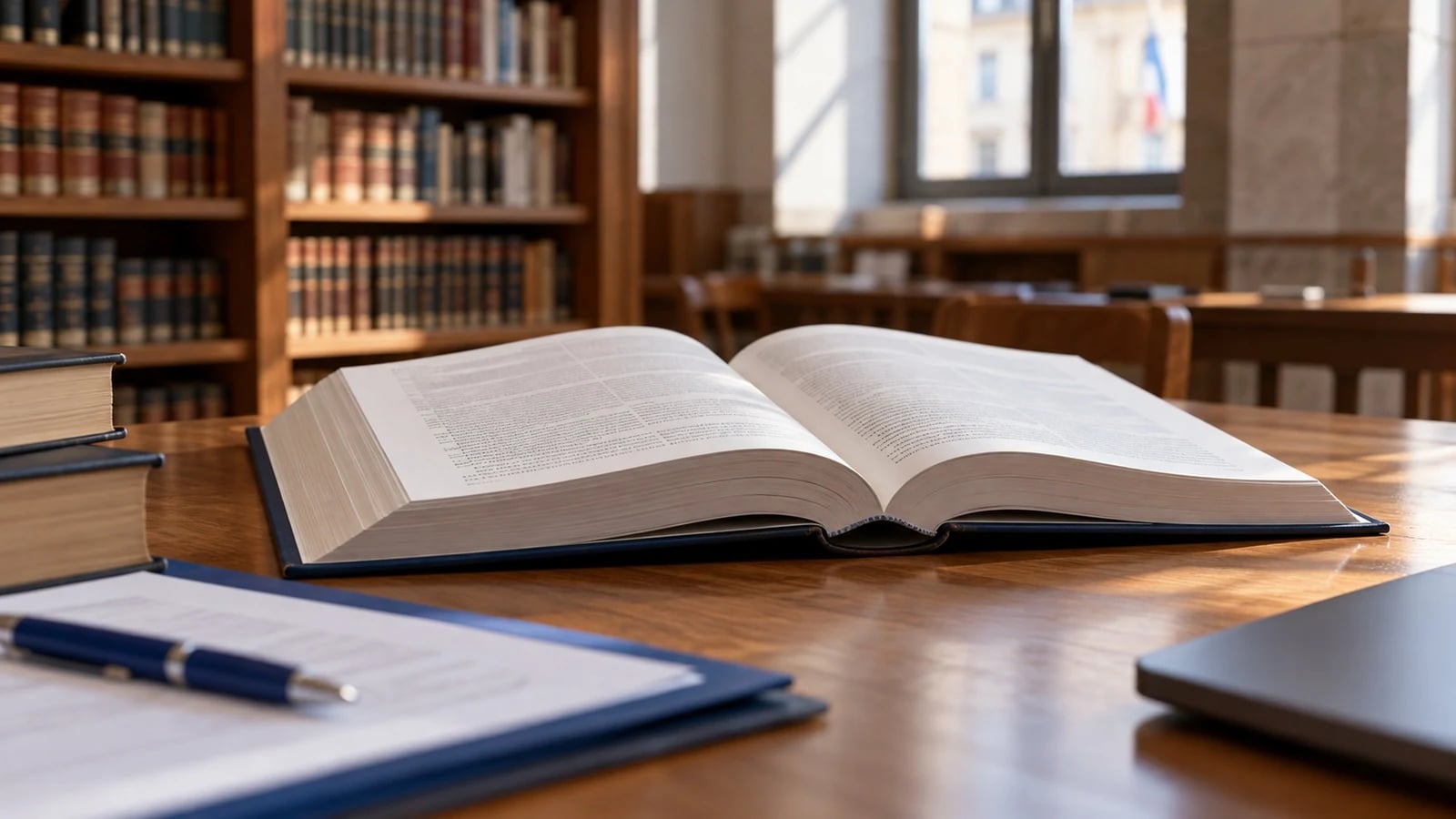 Código encadernado aberto numa mesa de biblioteca jurídica, onde se lê o DL 269/98